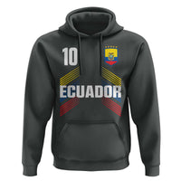 Ecuador Soccer Sports Graphic Number 10 Jersey Style Hoodie Proud Ecuadorian Football Fans Game Day Pride