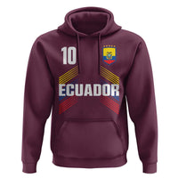 Ecuador Soccer Sports Graphic Number 10 Jersey Style Hoodie Proud Ecuadorian Football Fans Game Day Pride