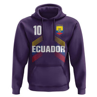 Ecuador Soccer Sports Graphic Number 10 Jersey Style Hoodie Proud Ecuadorian Football Fans Game Day Pride