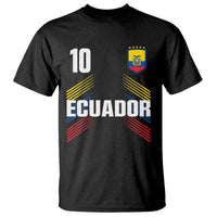 Ecuador Soccer Sports Graphic Number 10 Jersey Style T Shirt Proud Ecuadorian Football Fans Game Day Pride