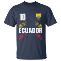 Ecuador Soccer Sports Graphic Number 10 Jersey Style T Shirt Proud Ecuadorian Football Fans Game Day Pride
