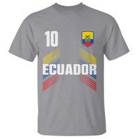 Ecuador Soccer Sports Graphic Number 10 Jersey Style T Shirt Proud Ecuadorian Football Fans Game Day Pride