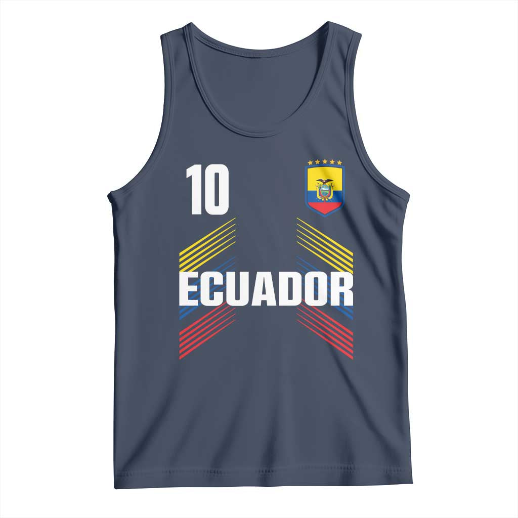 Ecuador Soccer Sports Graphic Number 10 Jersey Style Tank Top Proud Ecuadorian Football Fans Game Day Pride