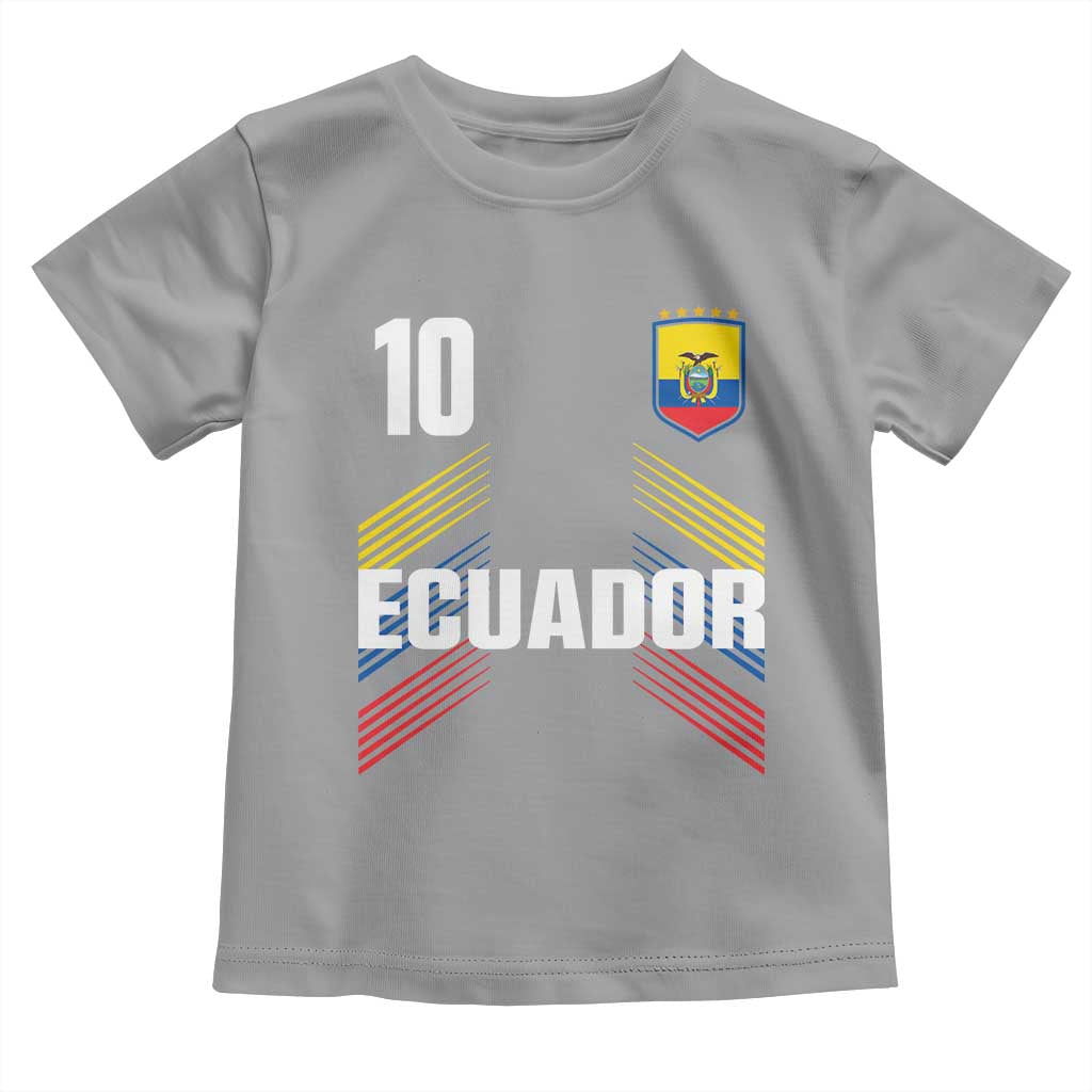 Ecuador Soccer Sports Graphic Number 10 Jersey Style Toddler T Shirt Proud Ecuadorian Football Fans Game Day Pride