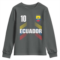 Ecuador Soccer Sports Graphic Number 10 Jersey Style Youth Sweatshirt Proud Ecuadorian Football Fans Game Day Pride