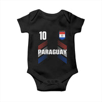 Paraguay Soccer Sports Graphic Number 10 Jersey Style Baby Onesie Proud Paraguayan Football Fans Game Day Pride
