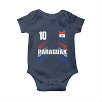 Paraguay Soccer Sports Graphic Number 10 Jersey Style Baby Onesie Proud Paraguayan Football Fans Game Day Pride