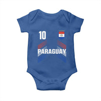 Paraguay Soccer Sports Graphic Number 10 Jersey Style Baby Onesie Proud Paraguayan Football Fans Game Day Pride