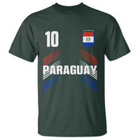 Paraguay Soccer Sports Graphic Number 10 Jersey Style T Shirt Proud Paraguayan Football Fans Game Day Pride