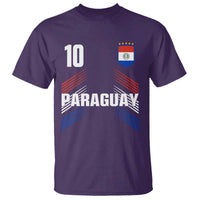 Paraguay Soccer Sports Graphic Number 10 Jersey Style T Shirt Proud Paraguayan Football Fans Game Day Pride