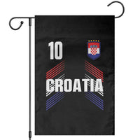 Croatia Soccer Sports Graphic Number 10 Jersey Style Garden Flag Proud Croatian Football Fans Game Day Pride