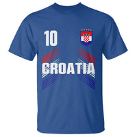 Croatia Soccer Sports Graphic Number 10 Jersey Style T Shirt Proud Croatian Football Fans Game Day Pride
