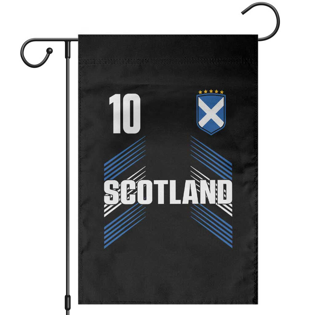 Scotland Soccer Sports Graphic Number 10 Jersey Style Garden Flag Proud Scottish Football Fans Game Day Pride