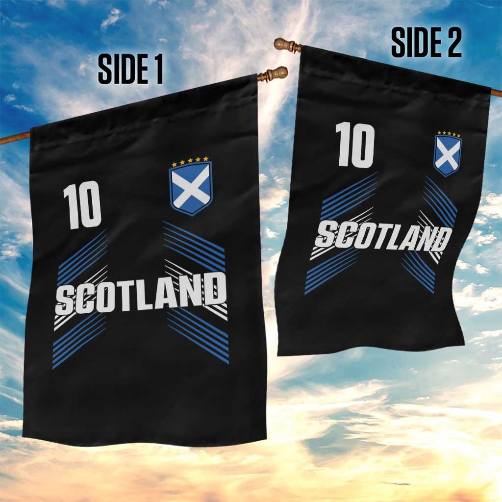 Scotland Soccer Sports Graphic Number 10 Jersey Style Garden Flag Proud Scottish Football Fans Game Day Pride
