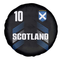 Scotland Soccer Sports Graphic Number 10 Jersey Style Spare Tire Cover Proud Scottish Football Fans Game Day Pride