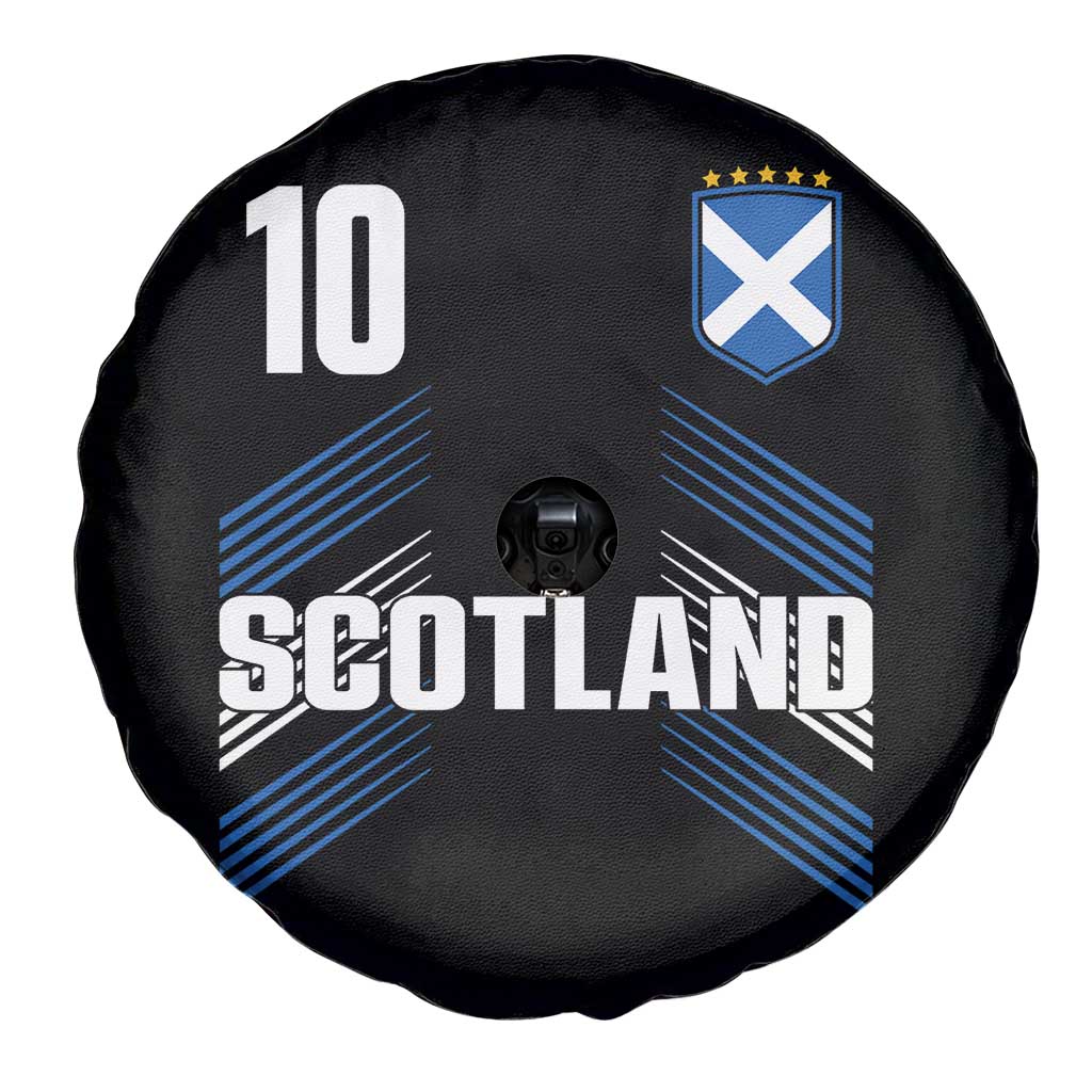 Scotland Soccer Sports Graphic Number 10 Jersey Style Spare Tire Cover Proud Scottish Football Fans Game Day Pride