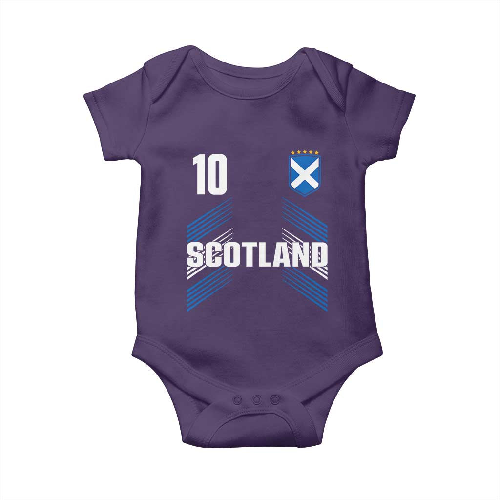 Scotland Soccer Sports Graphic Number 10 Jersey Style Baby Onesie Proud Scottish Football Fans Game Day Pride