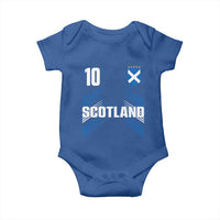 Scotland Soccer Sports Graphic Number 10 Jersey Style Baby Onesie Proud Scottish Football Fans Game Day Pride