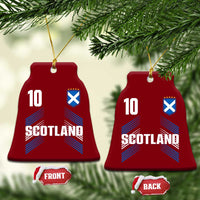 Scotland Soccer Sports Graphic Number 10 Jersey Style Ceramic Ornament Proud Scottish Football Fans Game Day Pride