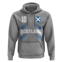 Scotland Soccer Sports Graphic Number 10 Jersey Style Hoodie Proud Scottish Football Fans Game Day Pride