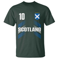 Scotland Soccer Sports Graphic Number 10 Jersey Style T Shirt Proud Scottish Football Fans Game Day Pride
