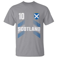 Scotland Soccer Sports Graphic Number 10 Jersey Style T Shirt Proud Scottish Football Fans Game Day Pride