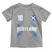Scotland Soccer Sports Graphic Number 10 Jersey Style Toddler T Shirt Proud Scottish Football Fans Game Day Pride