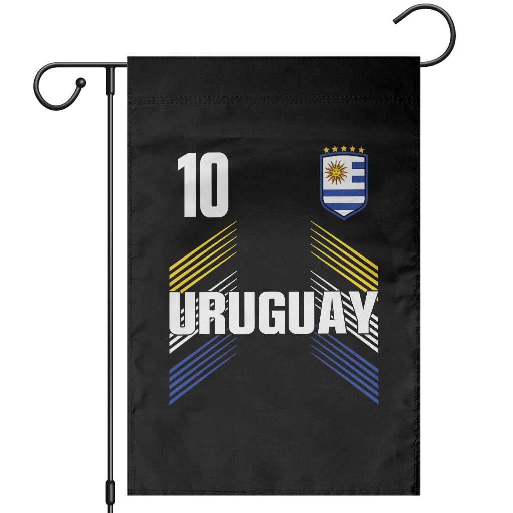 Uruguay Soccer Sports Graphic Number 10 Jersey Style Garden Flag Proud Uruguayan Football Fans Game Day Pride