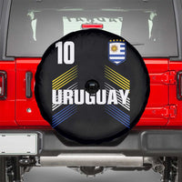 Uruguay Soccer Sports Graphic Number 10 Jersey Style Spare Tire Cover Proud Uruguayan Football Fans Game Day Pride