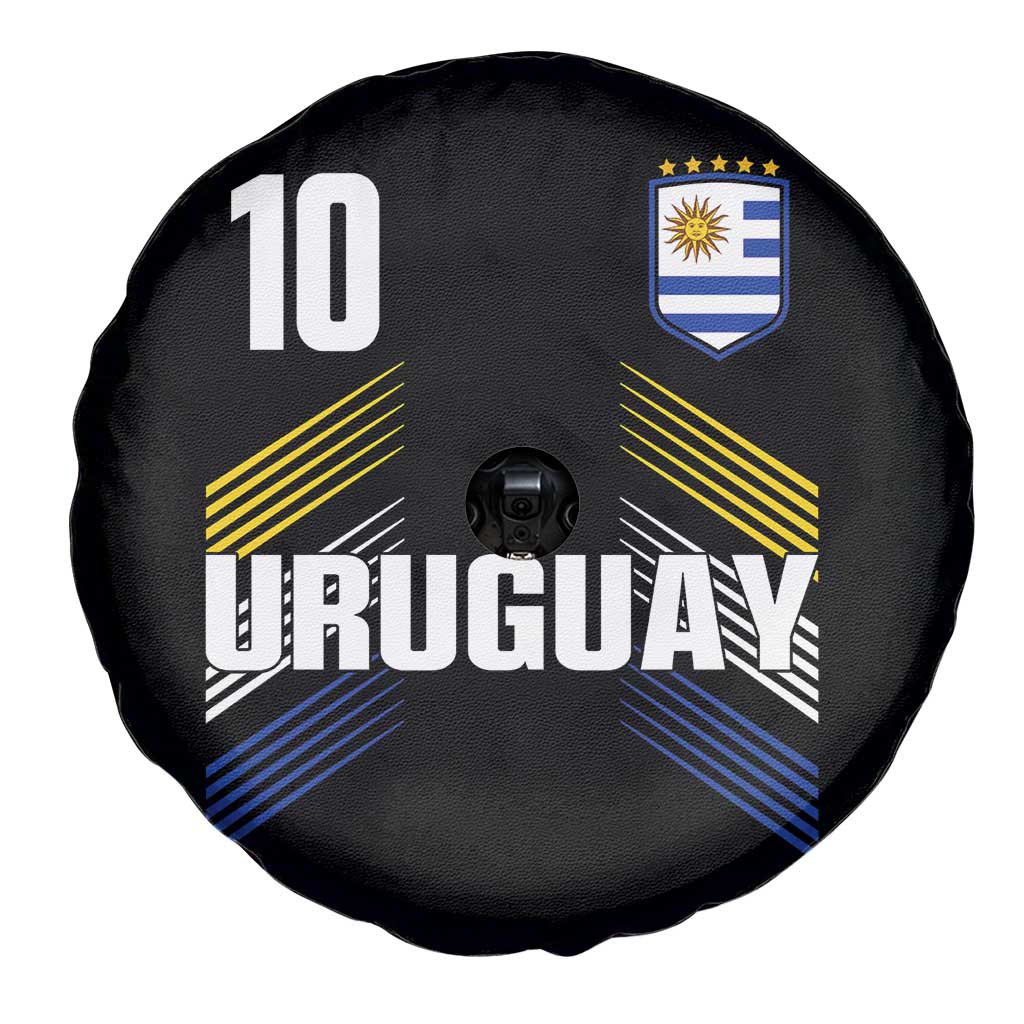 Uruguay Soccer Sports Graphic Number 10 Jersey Style Spare Tire Cover Proud Uruguayan Football Fans Game Day Pride
