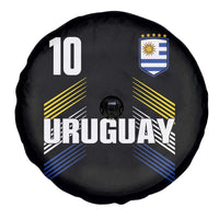 Uruguay Soccer Sports Graphic Number 10 Jersey Style Spare Tire Cover Proud Uruguayan Football Fans Game Day Pride
