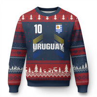 Uruguay Soccer Sports Graphic Number 10 Jersey Style Ugly Christmas Sweater Proud Uruguayan Football Fans Game Day Pride