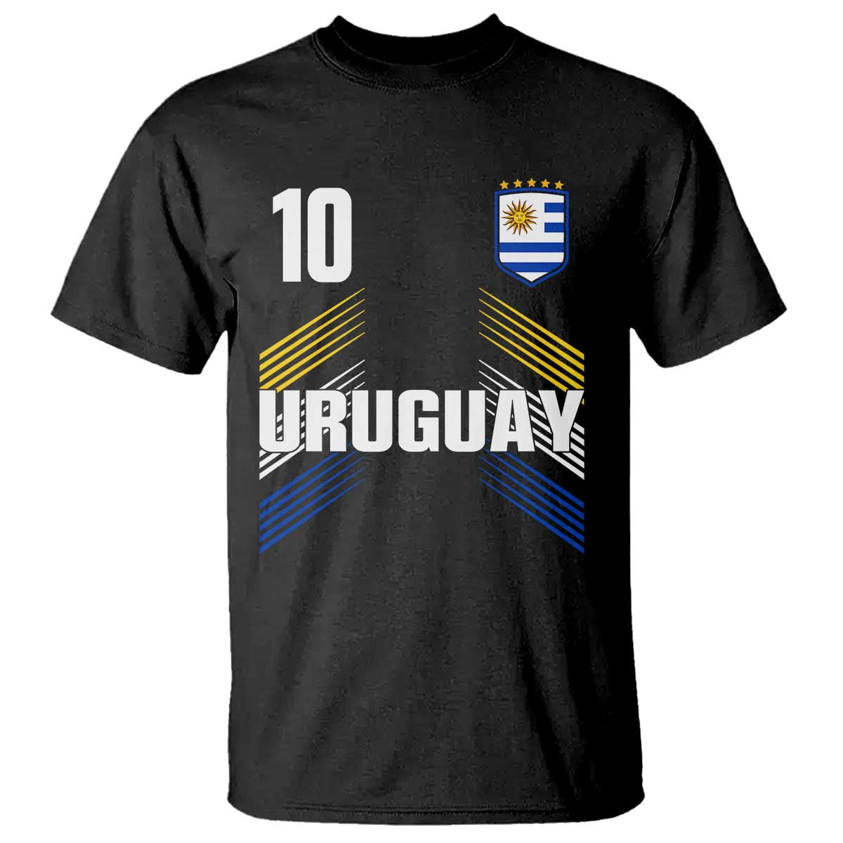 Uruguay Soccer Sports Graphic Number 10 Jersey Style T Shirt Proud Uruguayan Football Fans Game Day Pride