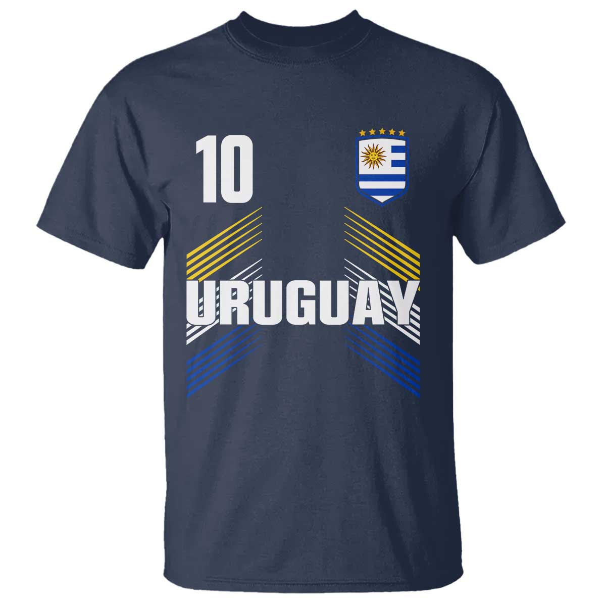 Uruguay Soccer Sports Graphic Number 10 Jersey Style T Shirt Proud Uruguayan Football Fans Game Day Pride