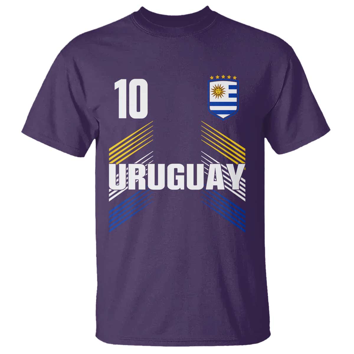 Uruguay Soccer Sports Graphic Number 10 Jersey Style T Shirt Proud Uruguayan Football Fans Game Day Pride