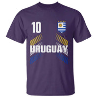 Uruguay Soccer Sports Graphic Number 10 Jersey Style T Shirt Proud Uruguayan Football Fans Game Day Pride