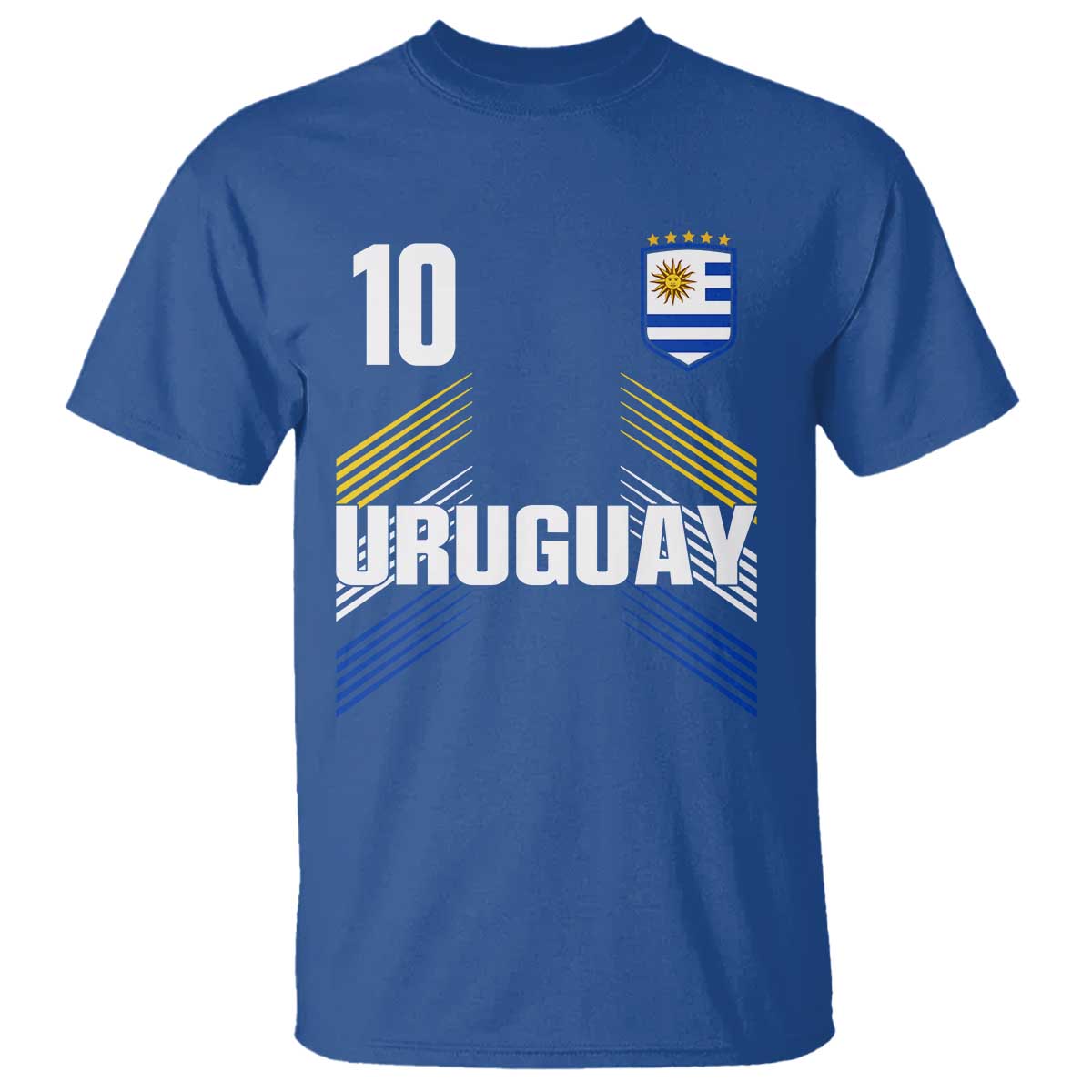 Uruguay Soccer Sports Graphic Number 10 Jersey Style T Shirt Proud Uruguayan Football Fans Game Day Pride
