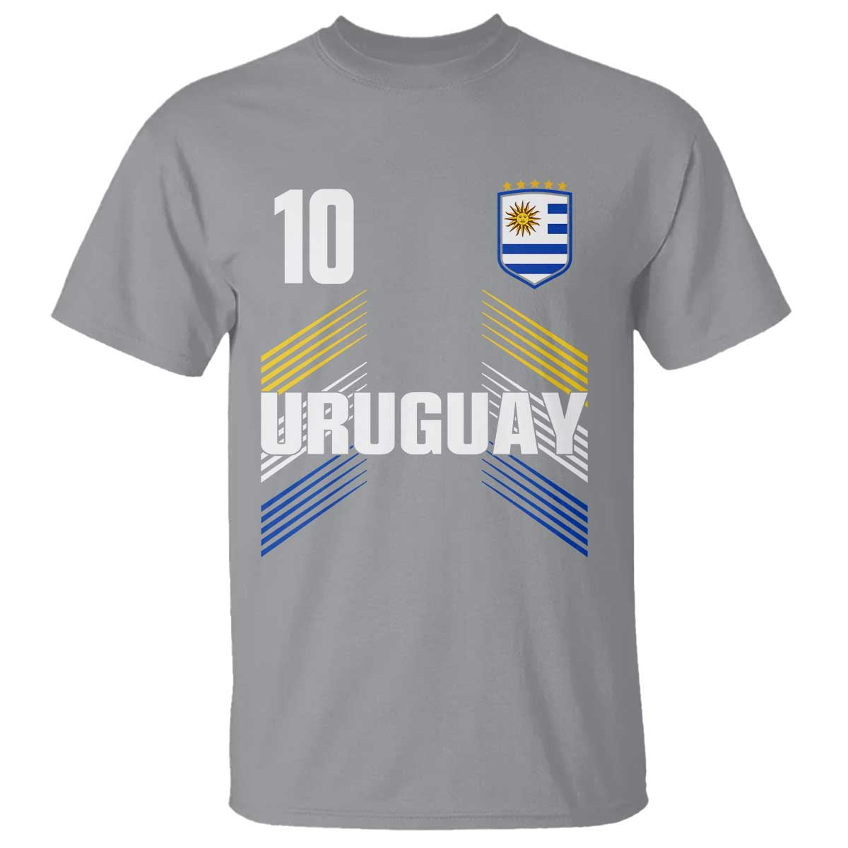 Uruguay Soccer Sports Graphic Number 10 Jersey Style T Shirt Proud Uruguayan Football Fans Game Day Pride