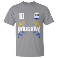Uruguay Soccer Sports Graphic Number 10 Jersey Style T Shirt Proud Uruguayan Football Fans Game Day Pride