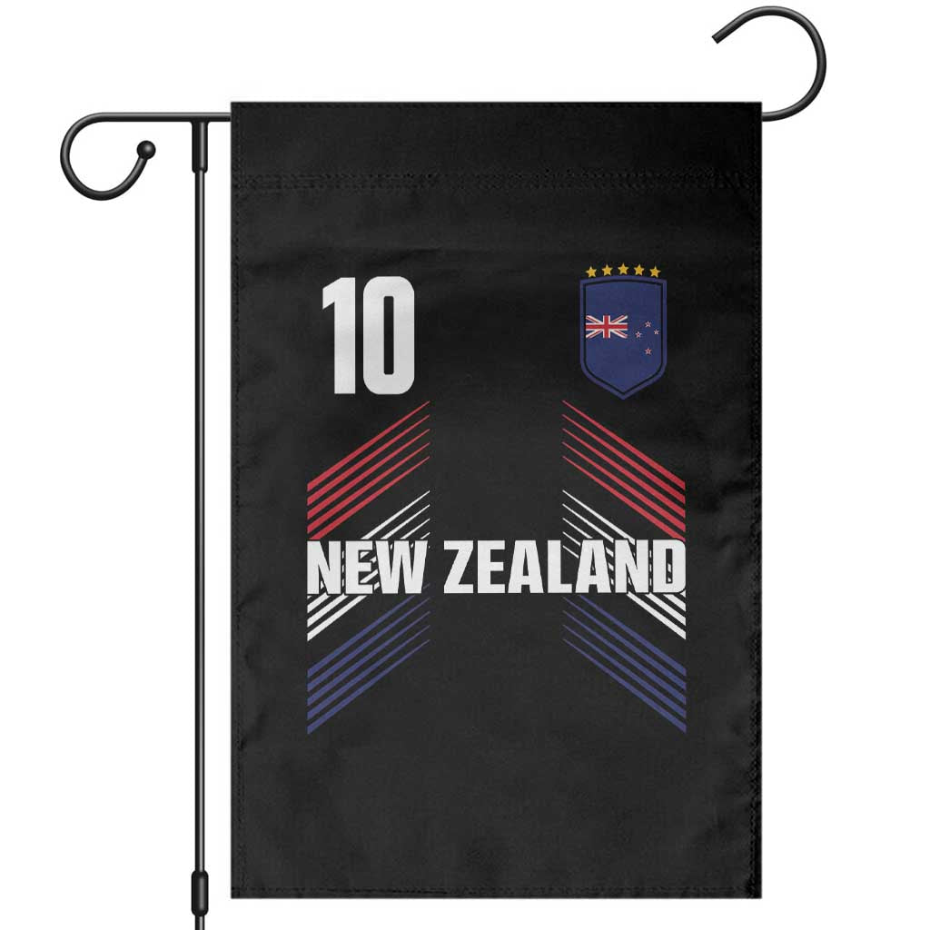 New Zealand Soccer Sports Graphic Number 10 Jersey Style Garden Flag Proud Kiwis Football Fans Game Day Pride