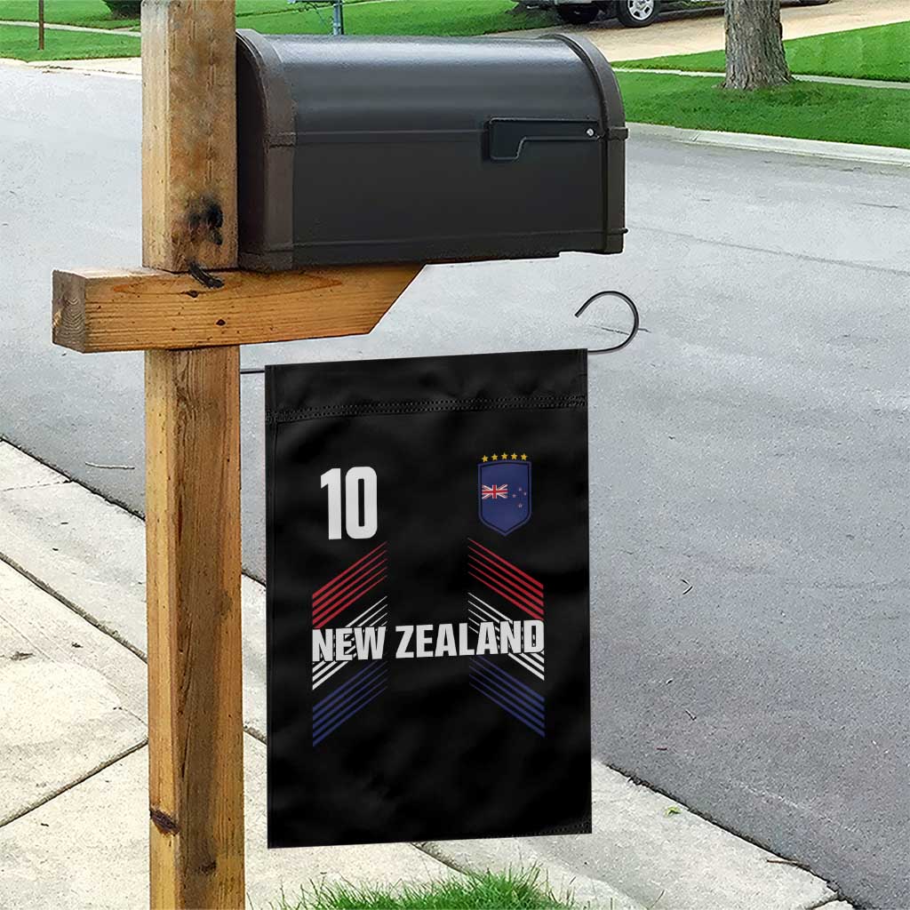 New Zealand Soccer Sports Graphic Number 10 Jersey Style Garden Flag Proud Kiwis Football Fans Game Day Pride