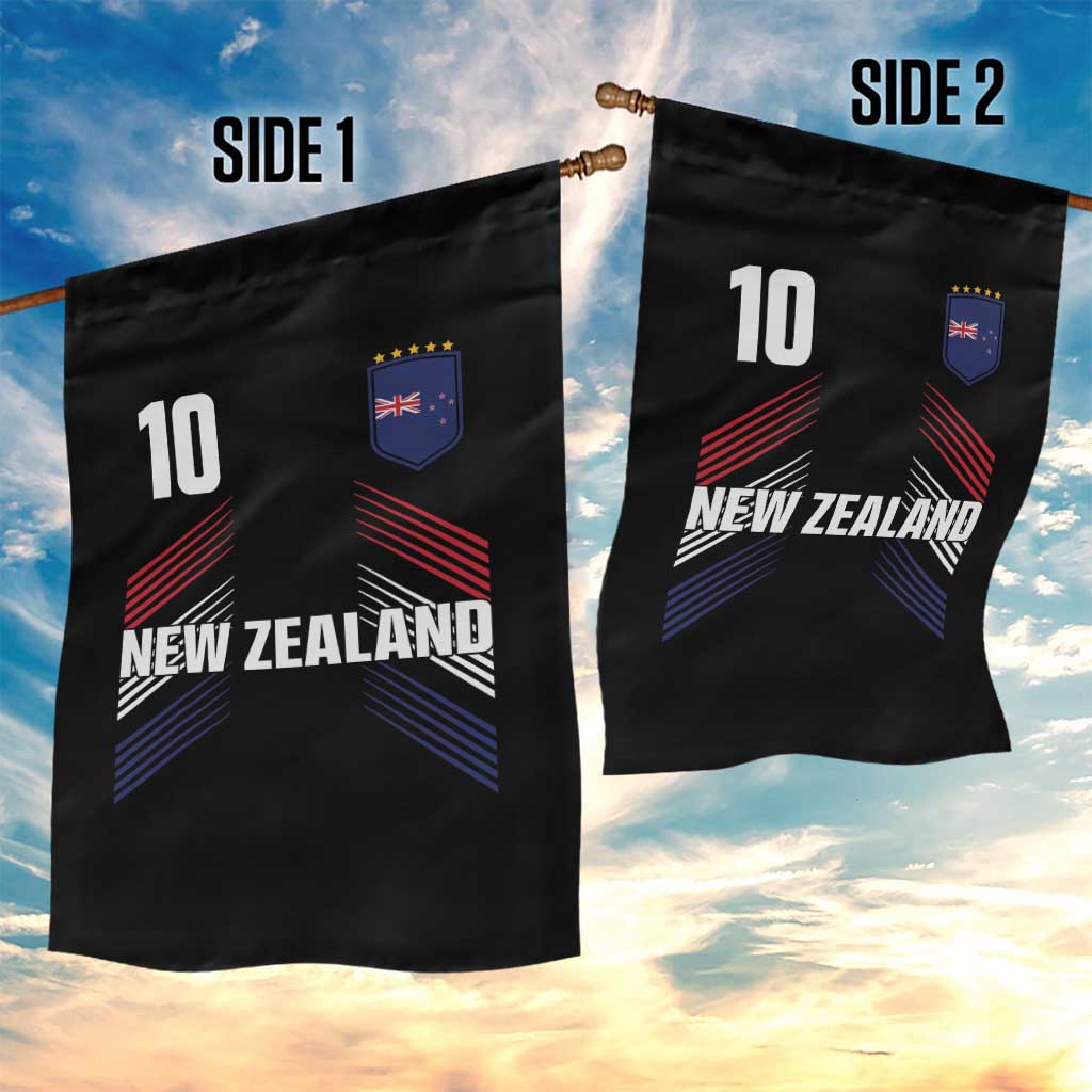 New Zealand Soccer Sports Graphic Number 10 Jersey Style Garden Flag Proud Kiwis Football Fans Game Day Pride