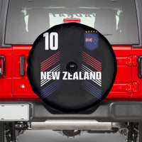 New Zealand Soccer Sports Graphic Number 10 Jersey Style Spare Tire Cover Proud Kiwis Football Fans Game Day Pride