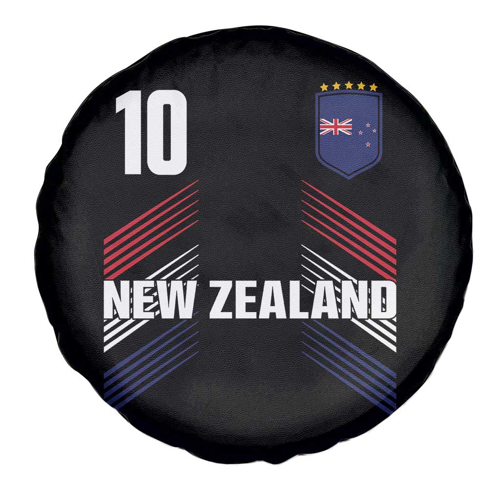 New Zealand Soccer Sports Graphic Number 10 Jersey Style Spare Tire Cover Proud Kiwis Football Fans Game Day Pride
