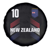 New Zealand Soccer Sports Graphic Number 10 Jersey Style Spare Tire Cover Proud Kiwis Football Fans Game Day Pride