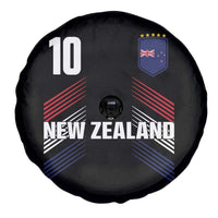 New Zealand Soccer Sports Graphic Number 10 Jersey Style Spare Tire Cover Proud Kiwis Football Fans Game Day Pride
