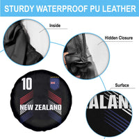New Zealand Soccer Sports Graphic Number 10 Jersey Style Spare Tire Cover Proud Kiwis Football Fans Game Day Pride