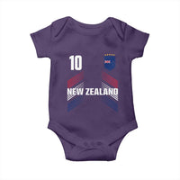 New Zealand Soccer Sports Graphic Number 10 Jersey Style Baby Onesie Proud Kiwis Football Fans Game Day Pride