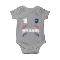 New Zealand Soccer Sports Graphic Number 10 Jersey Style Baby Onesie Proud Kiwis Football Fans Game Day Pride