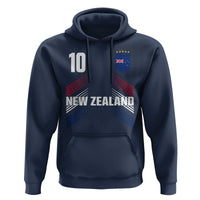 New Zealand Soccer Sports Graphic Number 10 Jersey Style Hoodie Proud Kiwis Football Fans Game Day Pride
